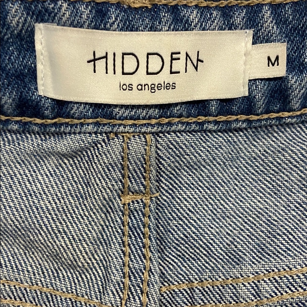 Hidden High Rise Denim Shorts Women’s M  Distressed Cutoff Summer Jean Short - Picture 3 of 6